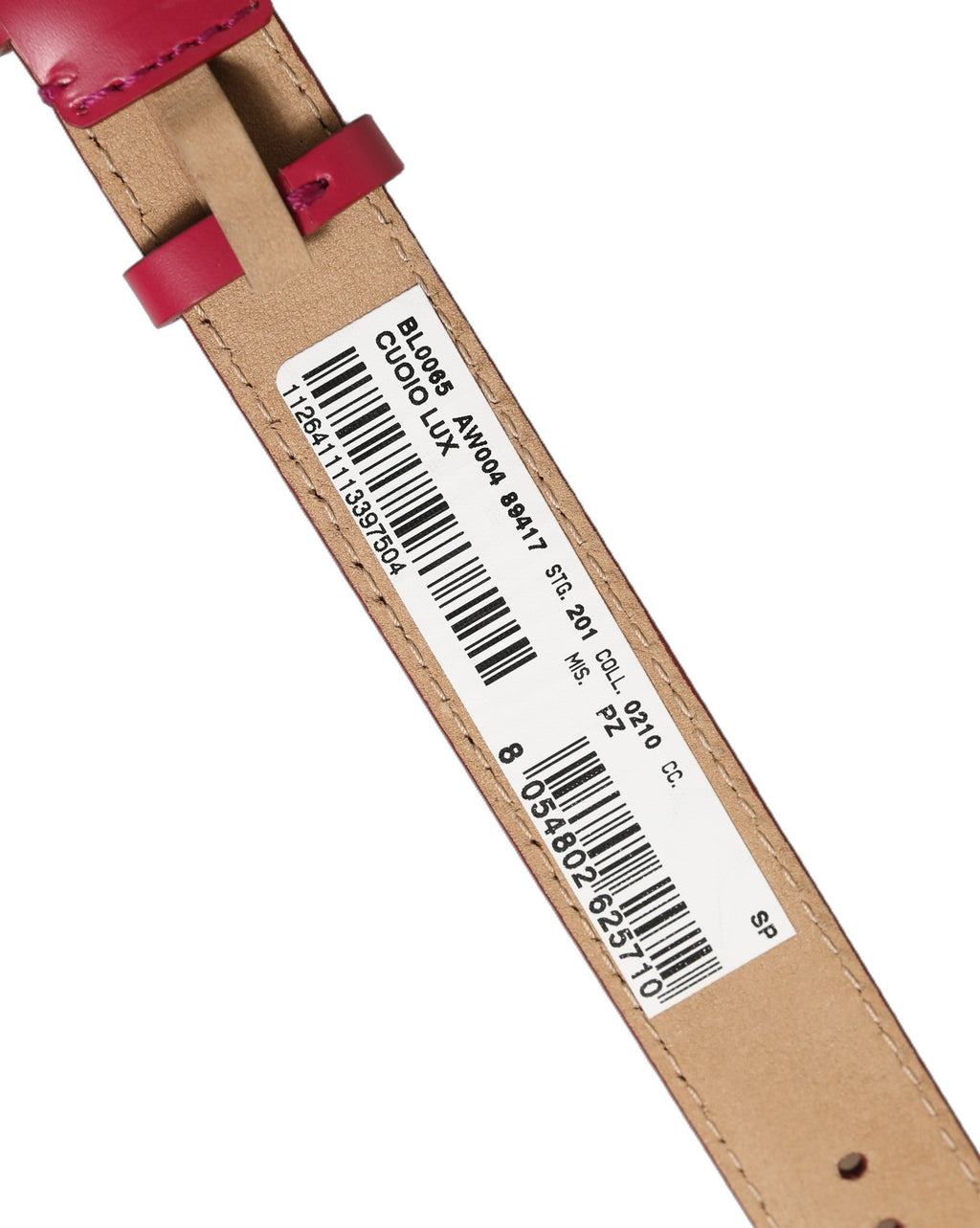 Dolce & Gabbana Armband aus rotem Kalbsleder mit goldener Schnalle