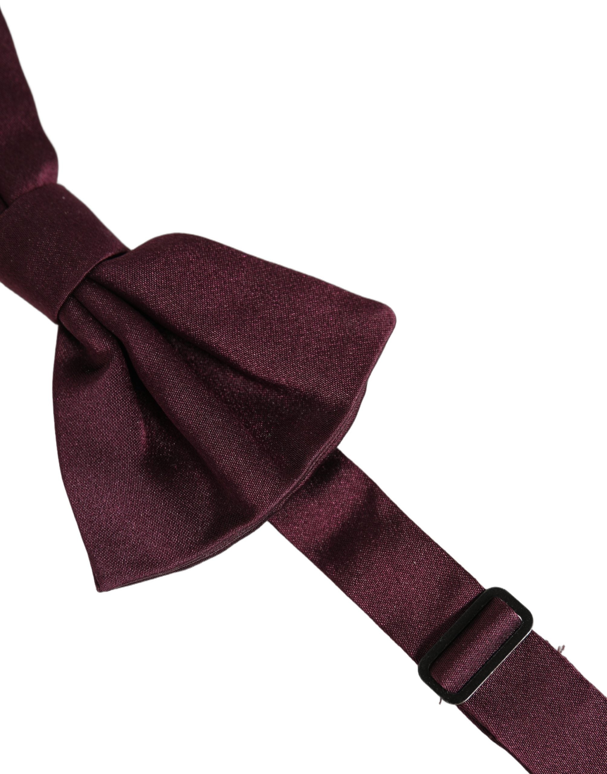 Dolce & Gabbana Herren Fliege aus 100% Seide in Bordeauxrot, verstellbar