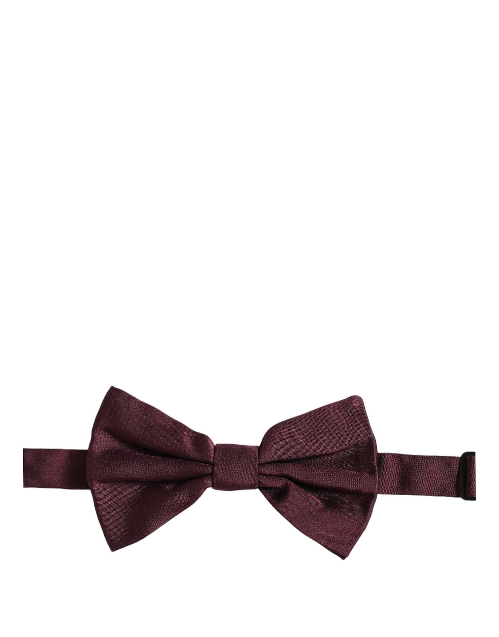 Dolce & Gabbana Herren Fliege aus 100% Seide in Bordeauxrot, verstellbar