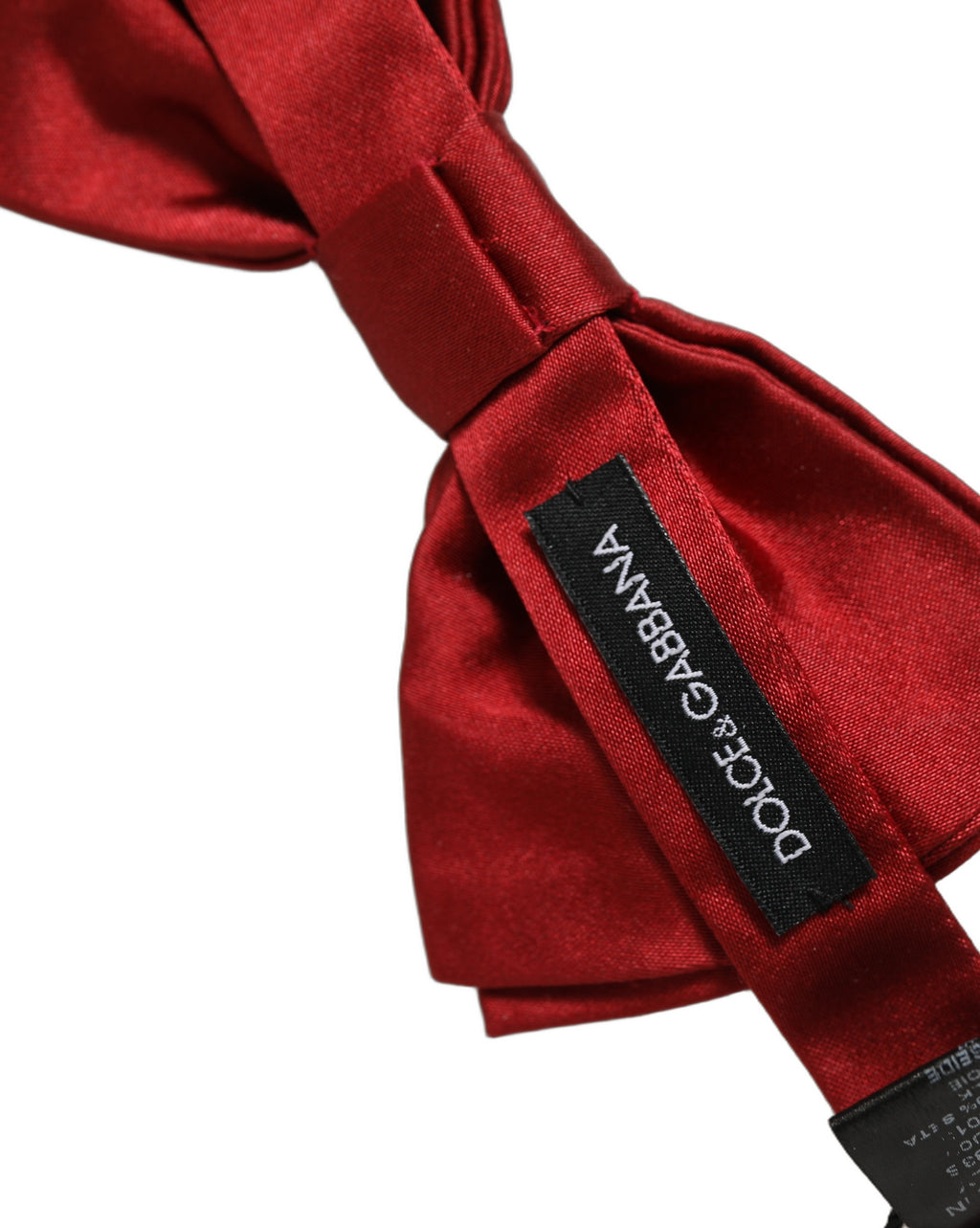 Dolce & Gabbana Herren-Papillon aus 100 % Seide in Rot, verstellbar