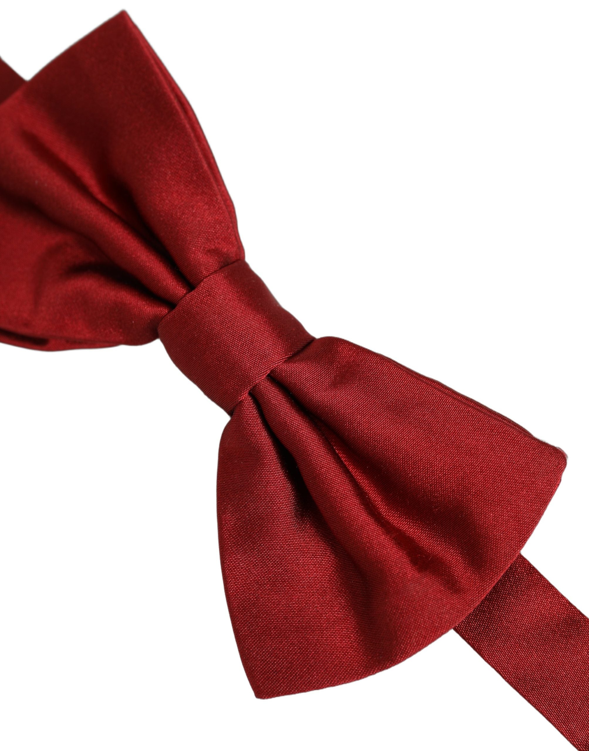 Dolce & Gabbana Herren-Papillon aus 100 % Seide in Rot, verstellbar