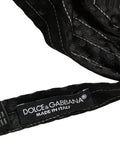 Dolce & Gabbana Herren Schwarze Nadelstreifen Seide Verstellbare Krawatte Fliege
