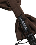Dolce & Gabbana Herren Fliege aus 100% Seide, verstellbar, Braun