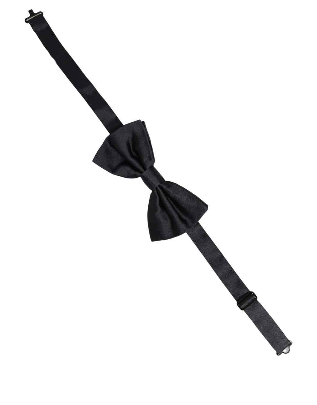Dolce & Gabbana Herren Schwarze 100% Seide Verstellbare Krawatte Fliege