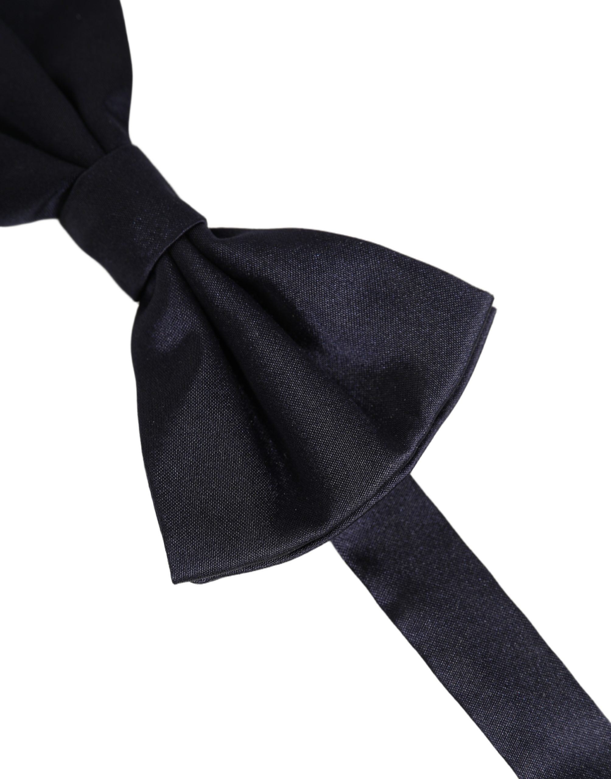 Dolce & Gabbana Herren Fliege aus dunkelblauer Seide, verstellbar