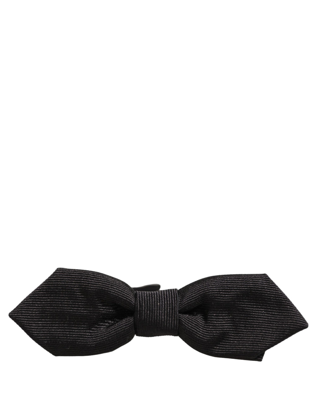 Dolce & Gabbana Herren Schwarze 100% Seide Verstellbare Krawatte Fliege