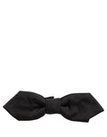 Dolce & Gabbana Herren Schwarze 100% Seide Verstellbare Krawatte Fliege