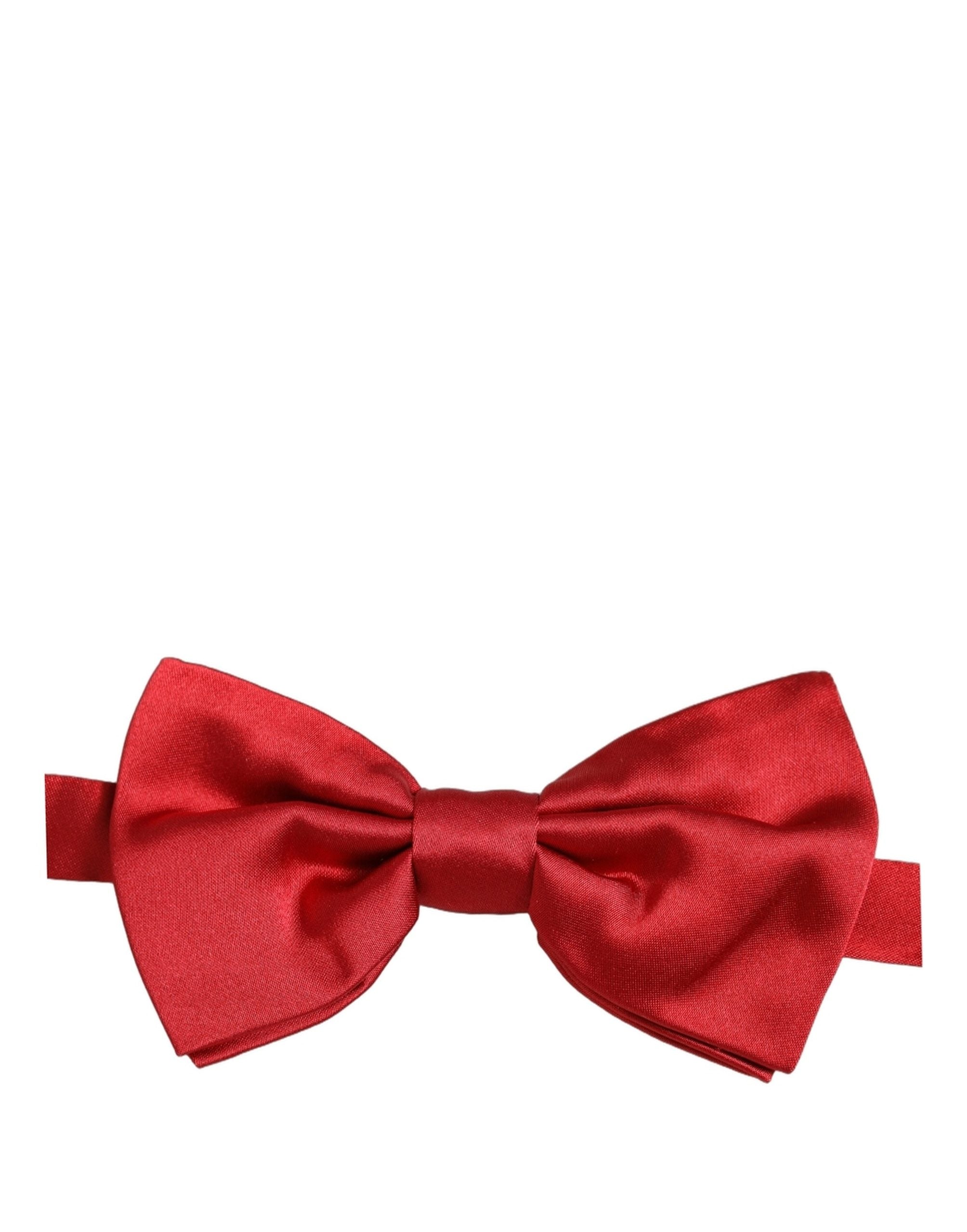 Dolce & Gabbana Herren-Papillon aus 100 % Seide in Rot, verstellbar