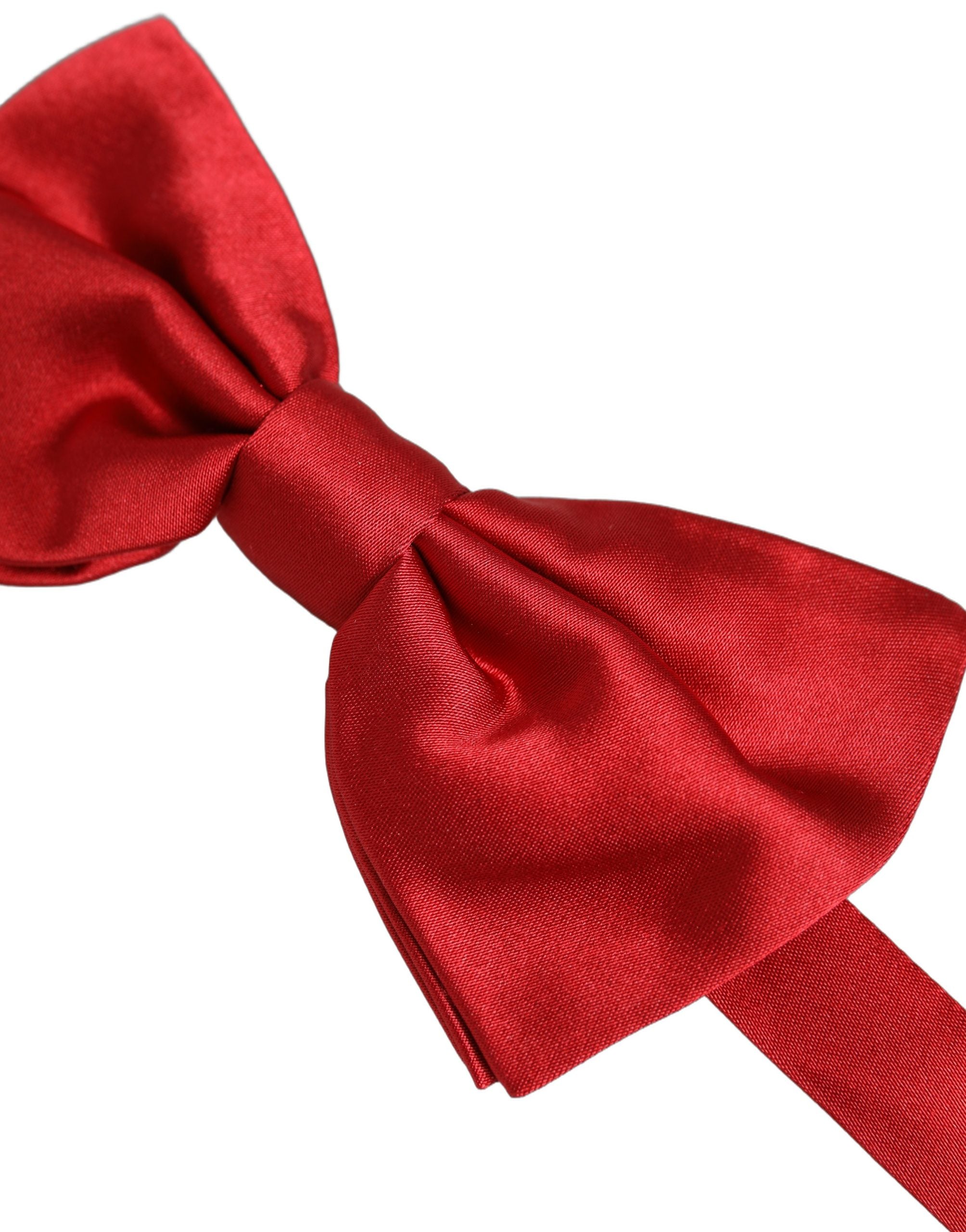 Dolce & Gabbana Herren-Papillon aus 100 % Seide in Rot, verstellbar
