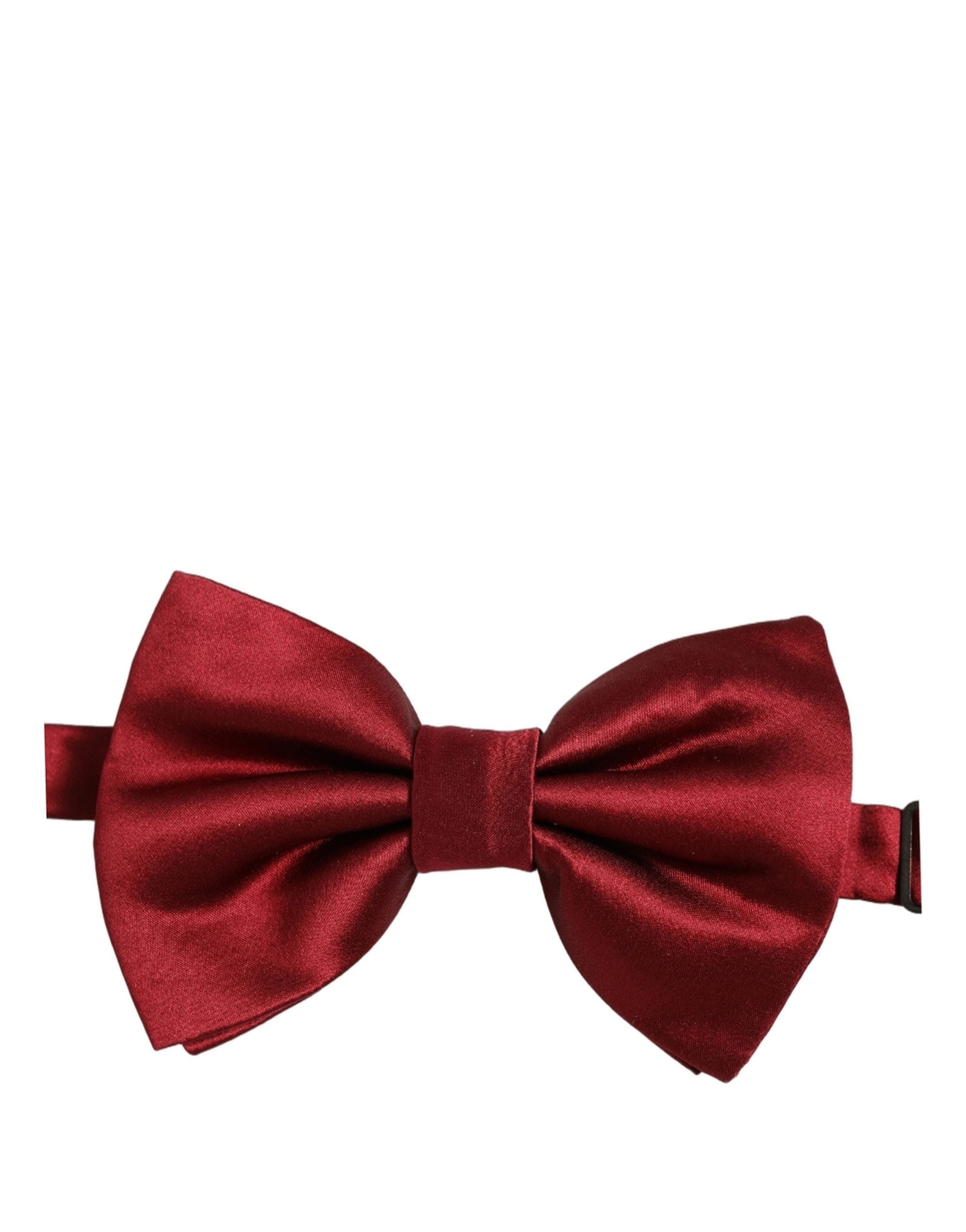 Dolce & Gabbana Herren-Papillon aus 100 % Seide in Rot, verstellbar
