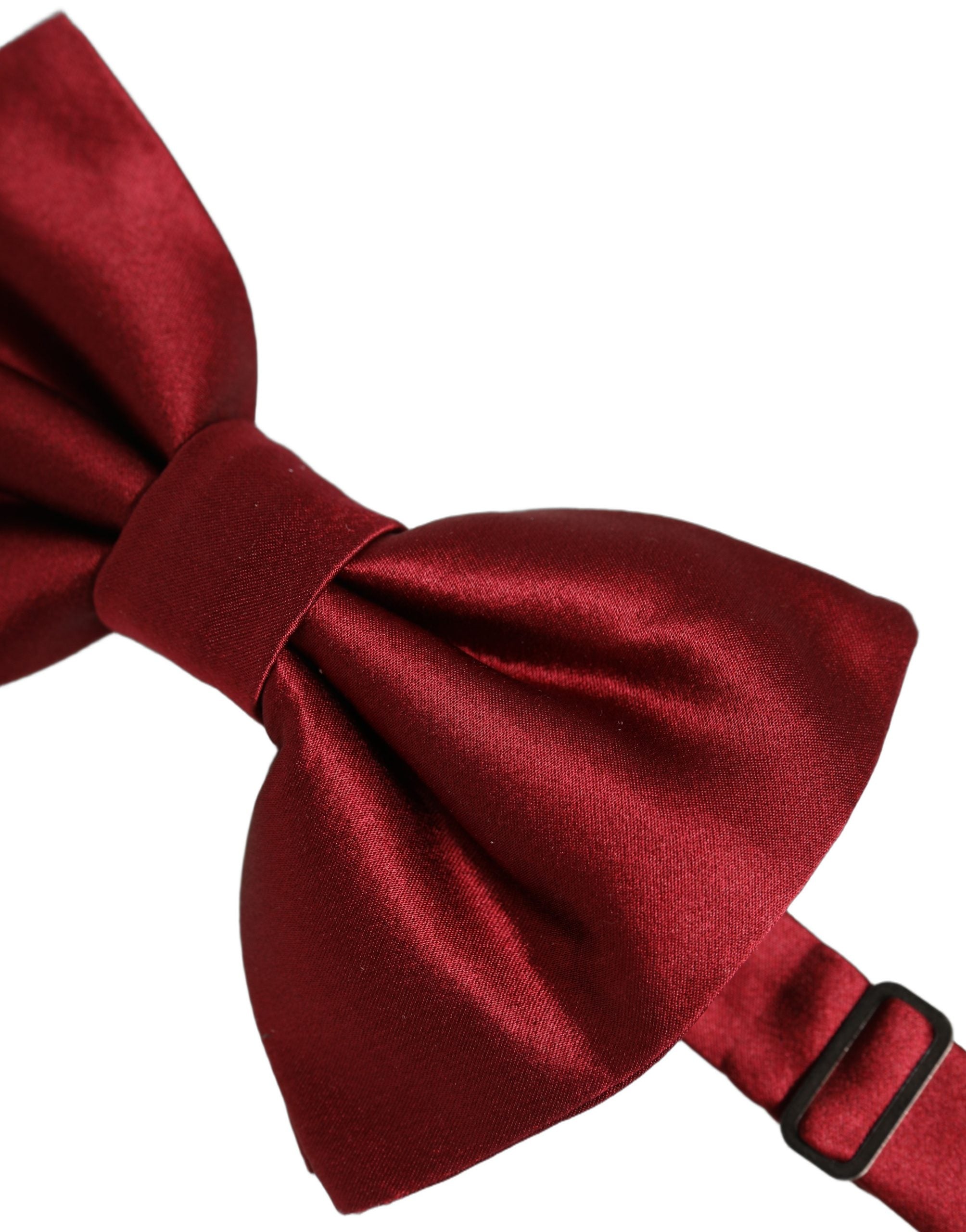 Dolce & Gabbana Herren-Papillon aus 100 % Seide in Rot, verstellbar
