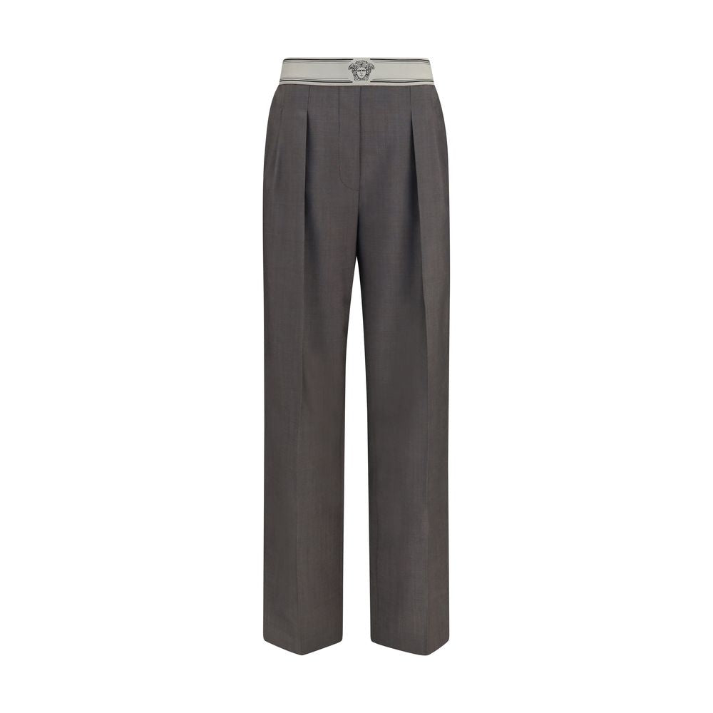 Versace Graue Hose aus Wolle Oves Aries