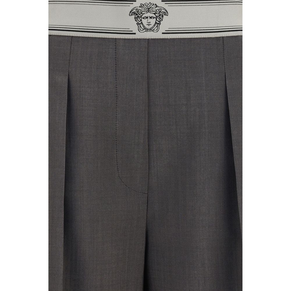 Versace Graue Hose aus Wolle Oves Aries