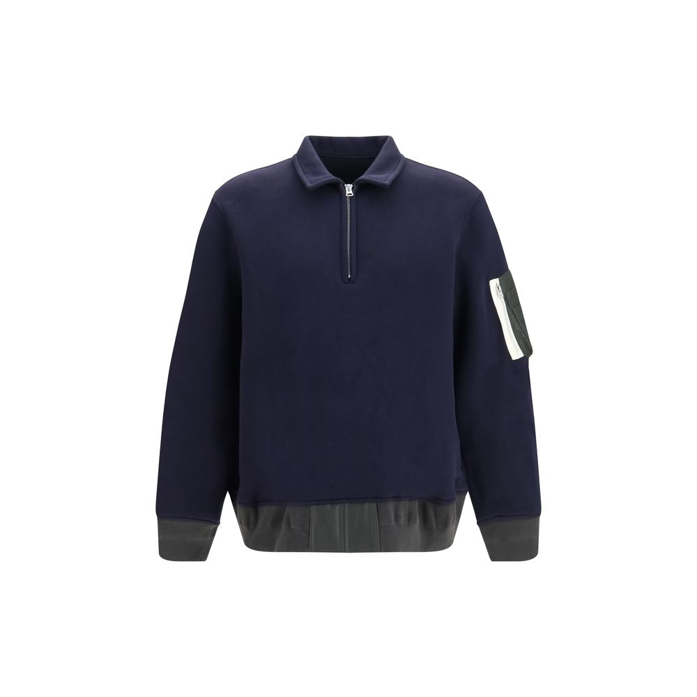 Sacai Blaues Baumwoll-Polohemd