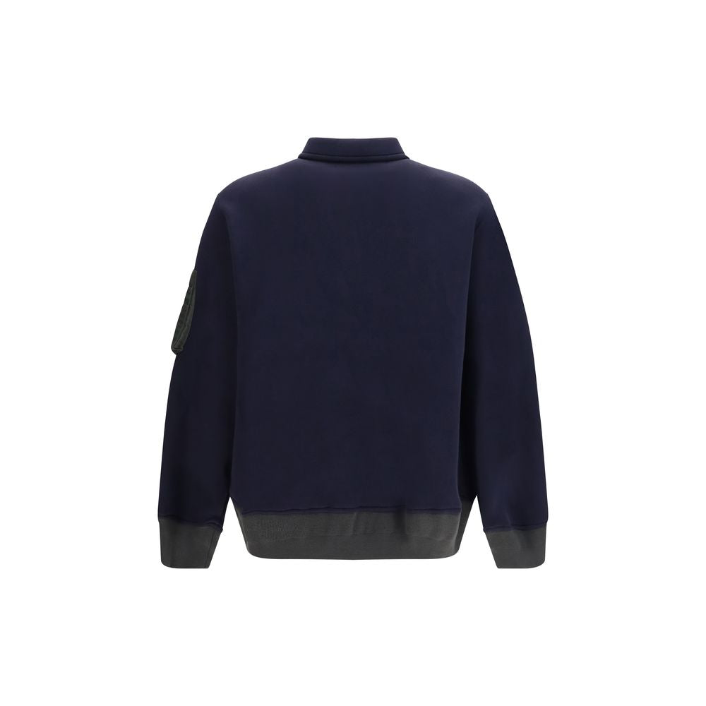 Sacai Blaues Baumwoll-Polohemd