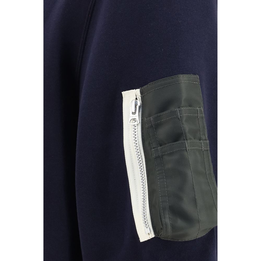 Sacai Blaues Baumwoll-Polohemd