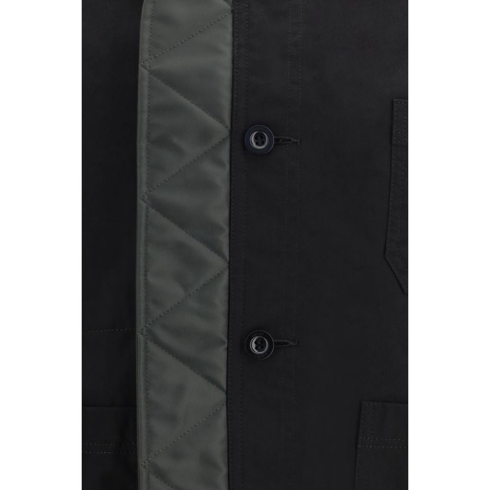 Sacai Schwarzer Nylon-Bomber