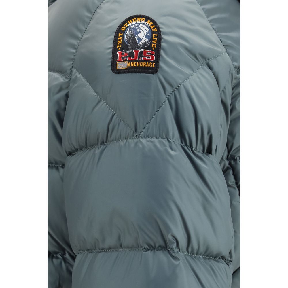 Parajumpers Zweifarbige Daunenjacke in voller Länge