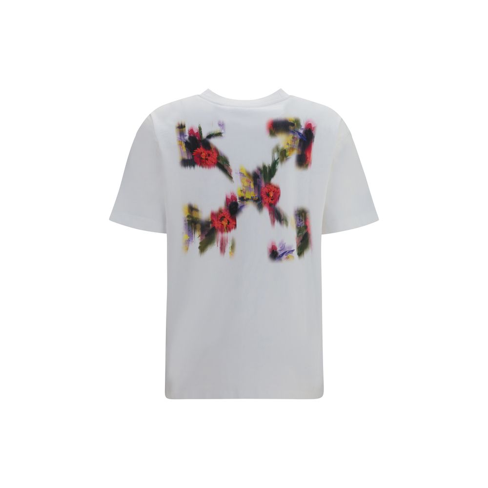 Off-White Weißes Baumwoll-T-Shirt