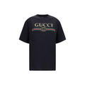Gucci Schwarzes Baumwoll-T-Shirt