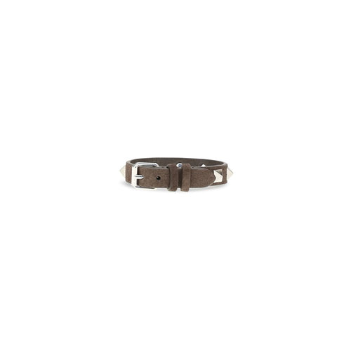 Valentino Garavani Braunes Kalbsleder-Armband Bos Taurus
