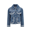Ganni Blaue Jeansjacke aus Baumwolle
