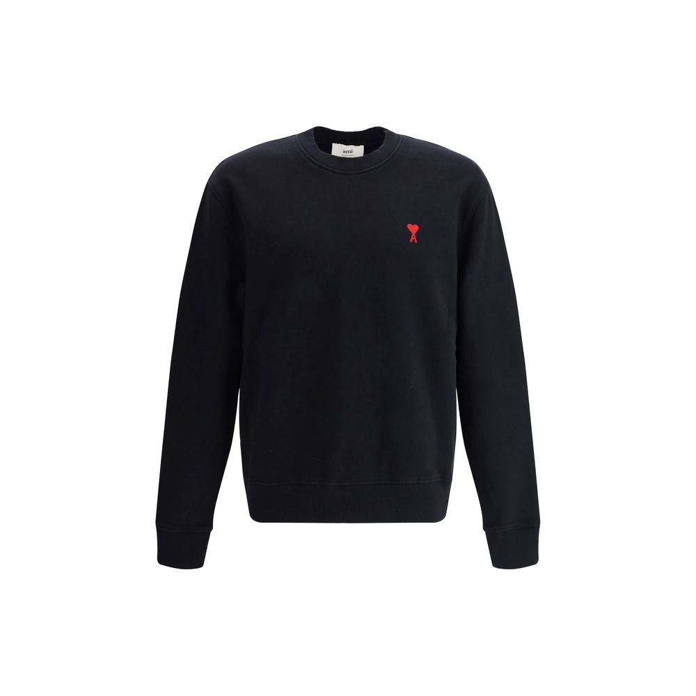 Ami Paris Schwarzer Baumwoll-Sweatshirt
