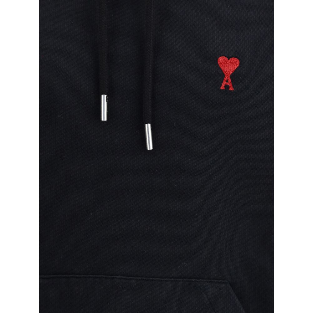 Ami Paris Schwarzer Baumwoll-Sweatshirt
