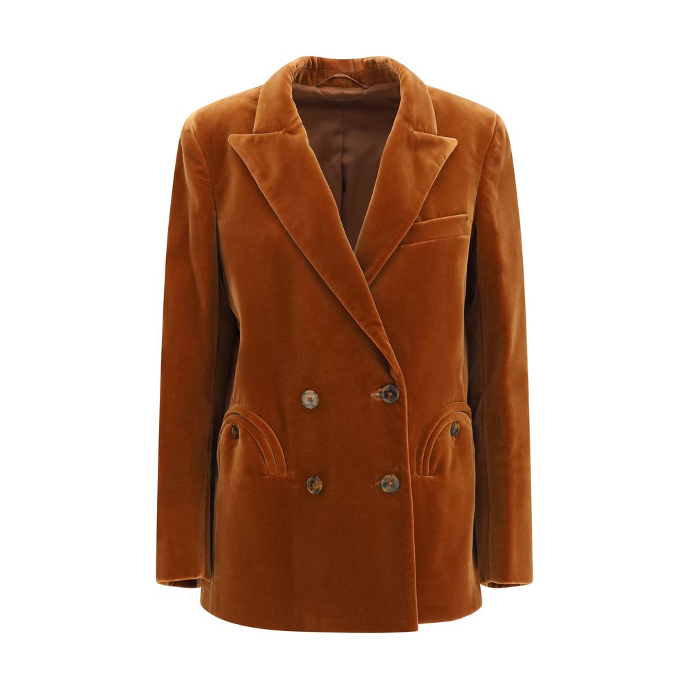 Blazé Milano Brauner Baumwollblazer