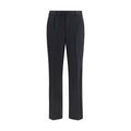PT Torino Schwarze Wollhose Oves Aries Casual Pants