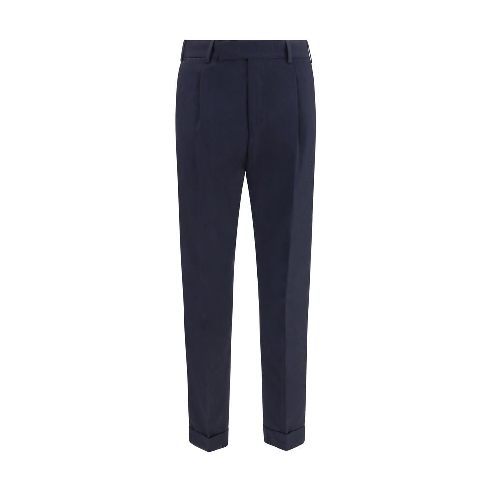 PT Torino Blaue Hose aus Wolle Oves Aries