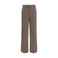 P.A.R.O.S.H. Braune Hose aus Ovis Aries Wolle Aries