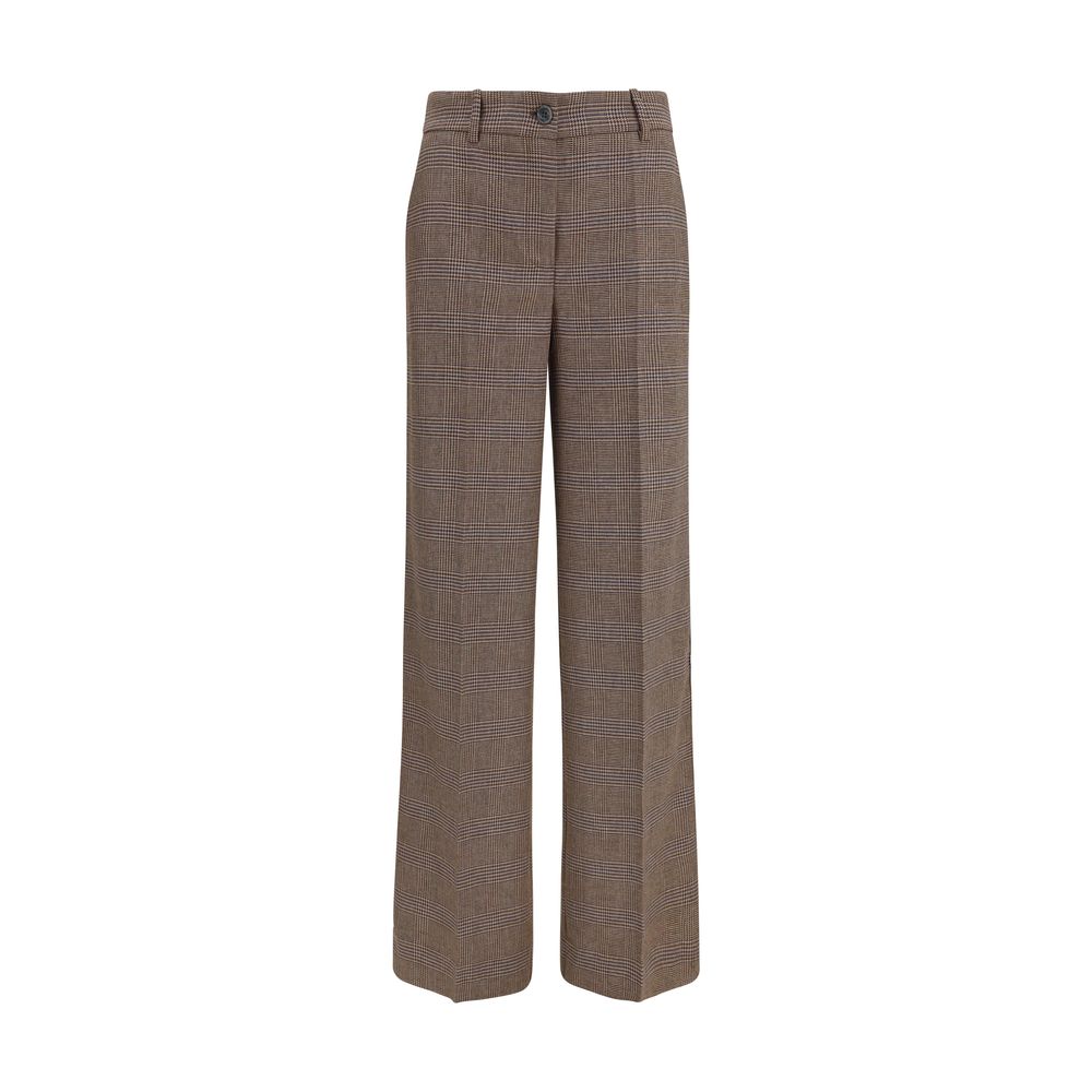 P.A.R.O.S.H. Braune Hose aus Ovis Aries Wolle Aries