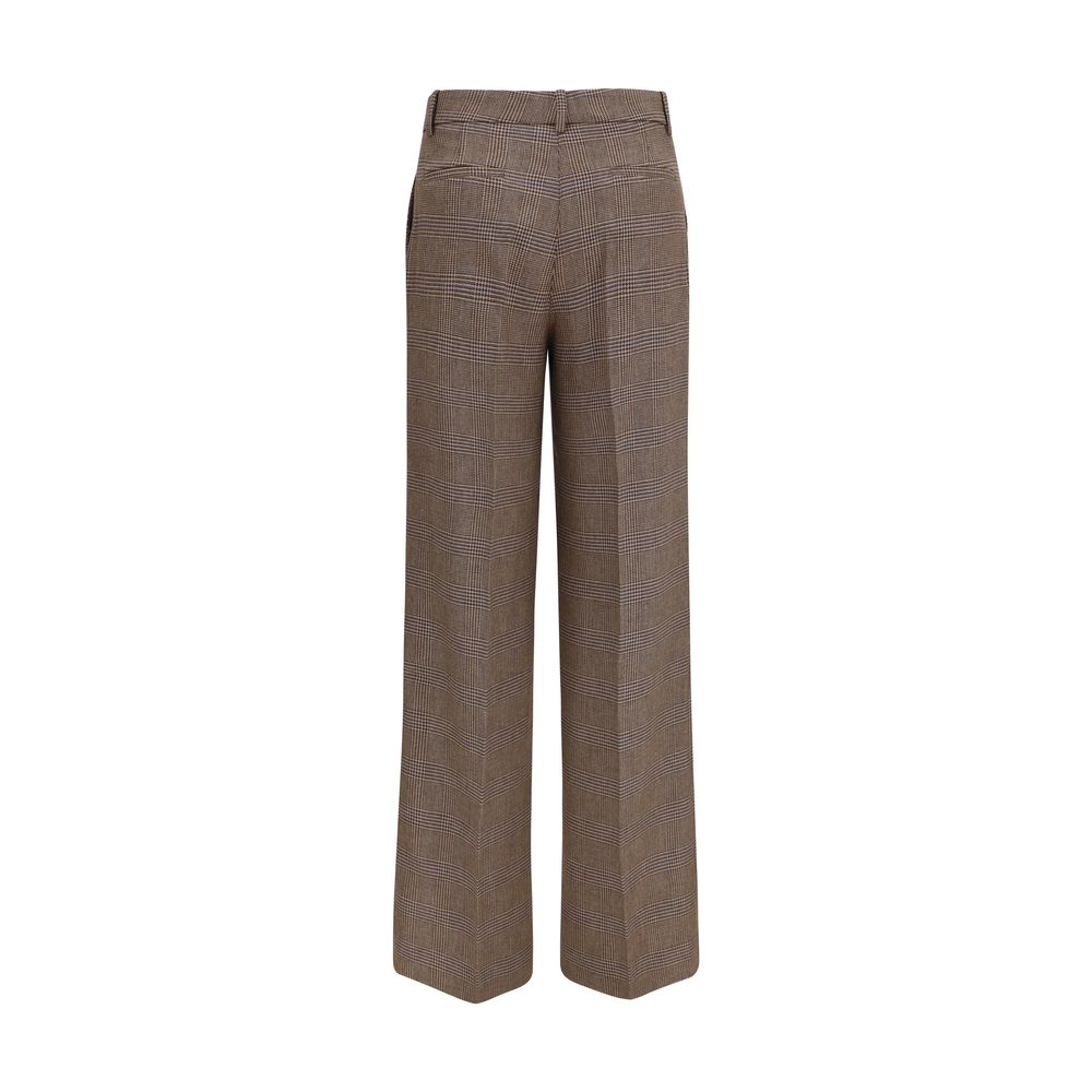 P.A.R.O.S.H. Braune Hose aus Ovis Aries Wolle Aries