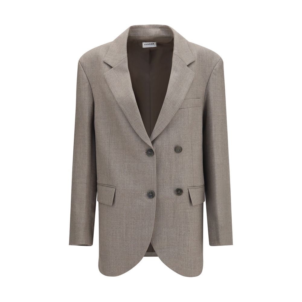 P.A.R.O.S.H. Beige Woll-Blazer Oves Aries