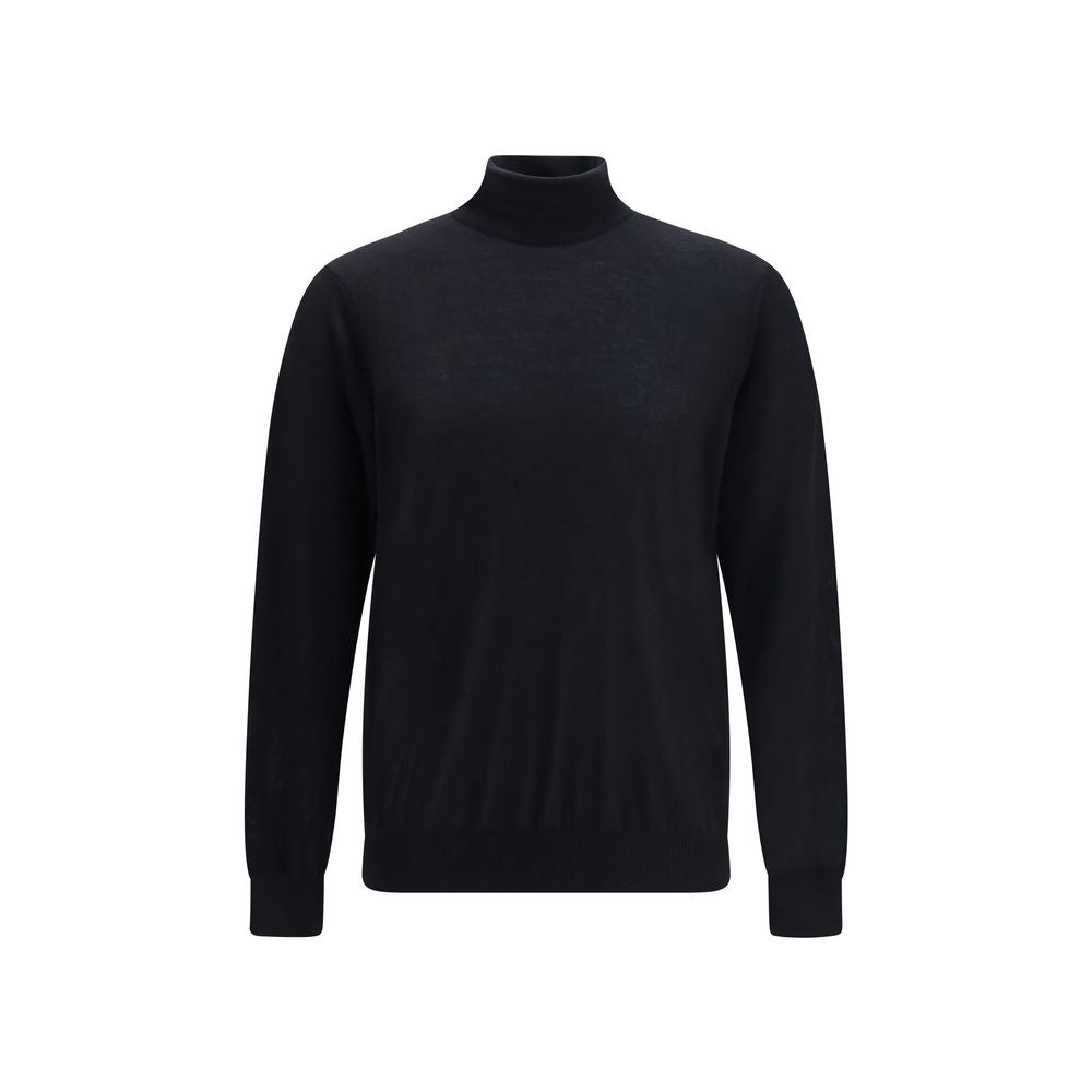 Giorgio Armani Schwarzer Kaschmirpullover