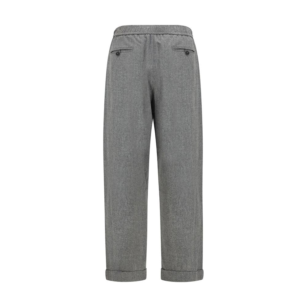 Giorgio Armani Graue Hose aus Ovis Aries Wolle