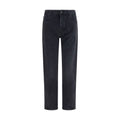 Balmain Schwarze Baumwoll-Jeans mit geradem Bein