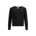 Ami Paris Strickjacke aus schwarzer Wolle Oves Aries