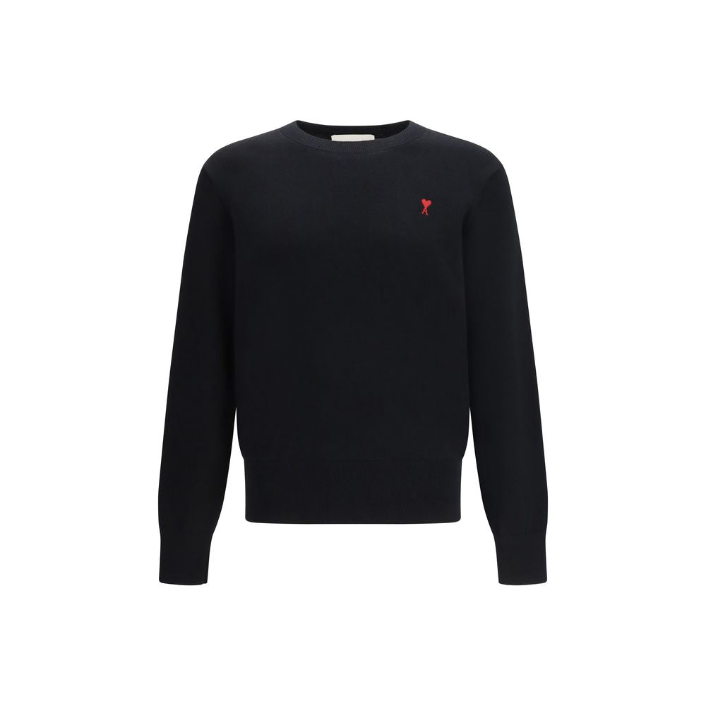 Ami Paris Schwarzer Baumwoll-Sweatshirt