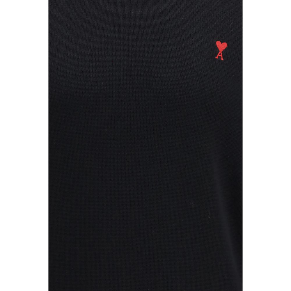 Ami Paris Schwarzer Baumwoll-Sweatshirt