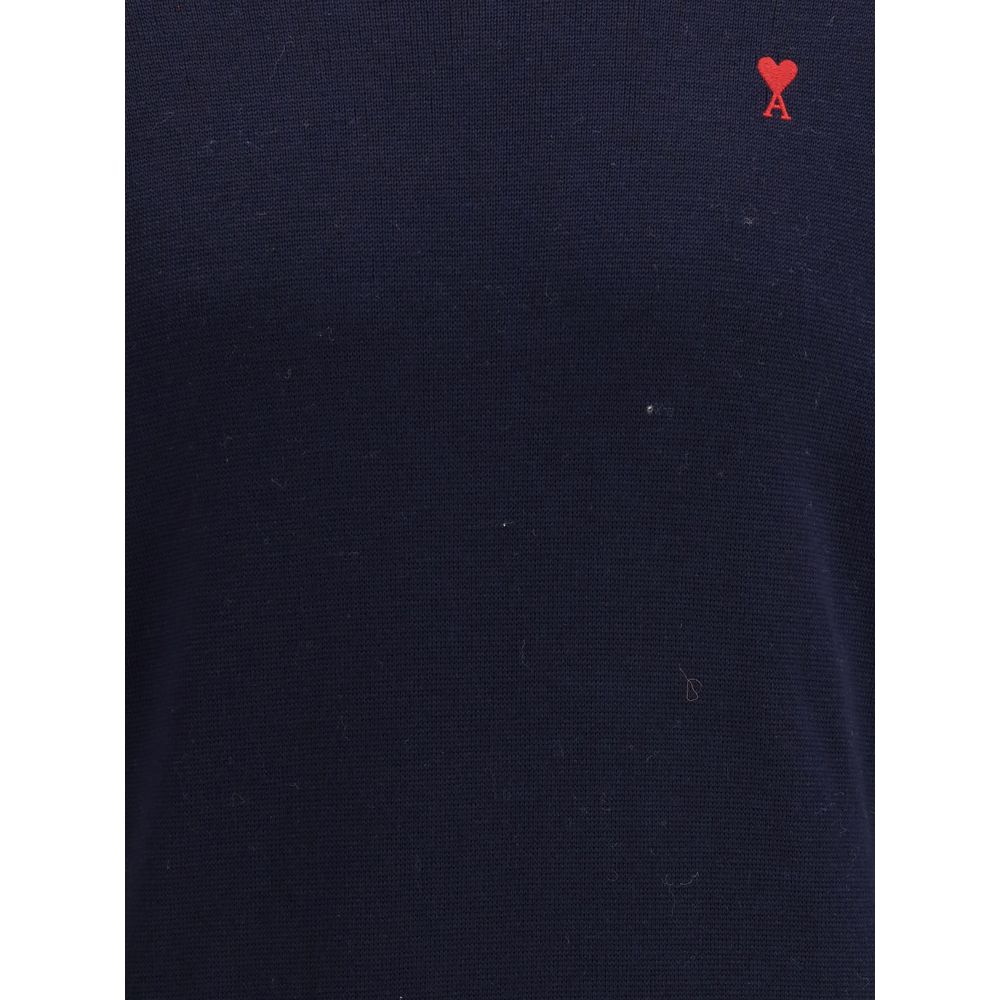 Ami Paris Blauer Baumwoll-Sweatshirt
