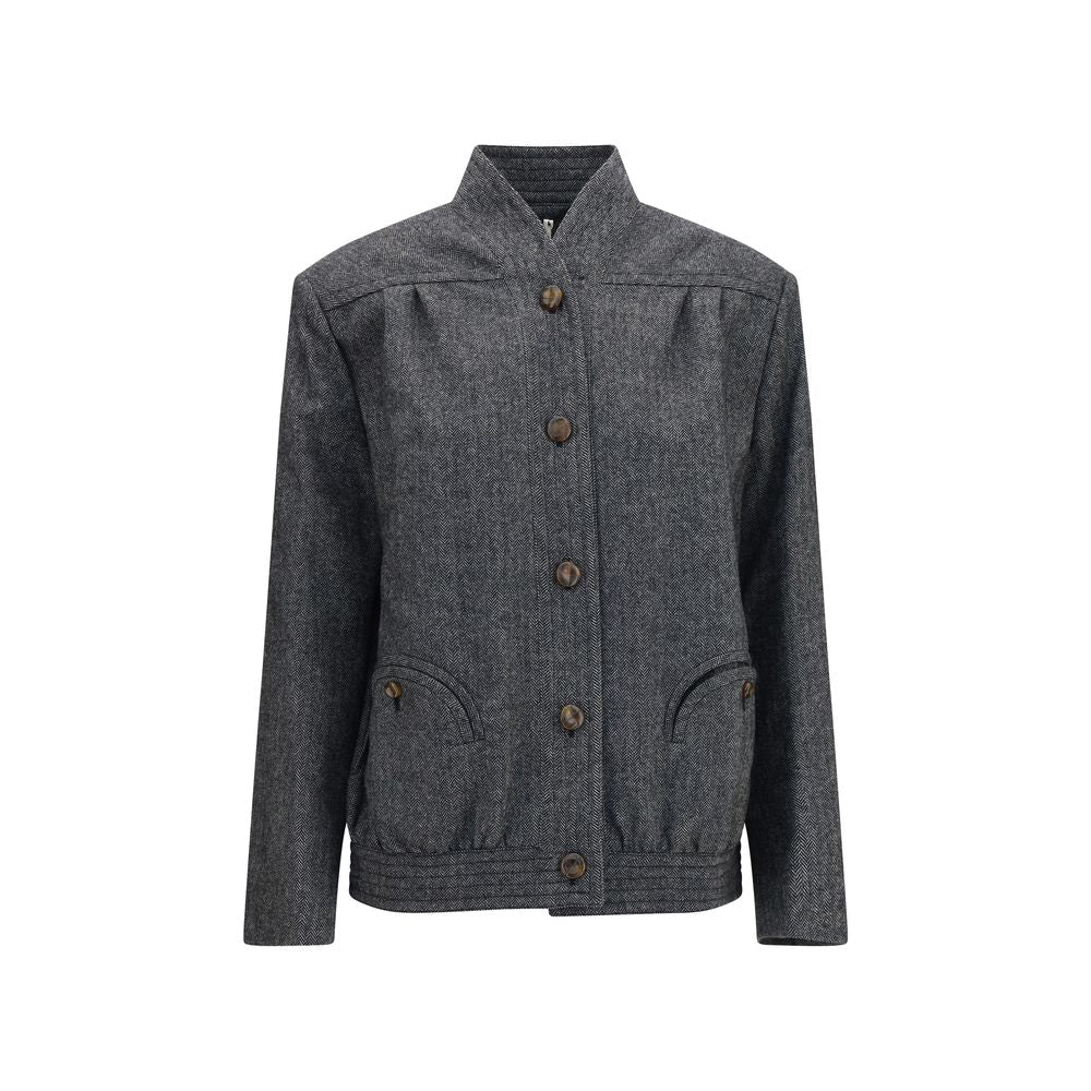 Blazé Milano Graue Jacke aus Wolle Oves Aries