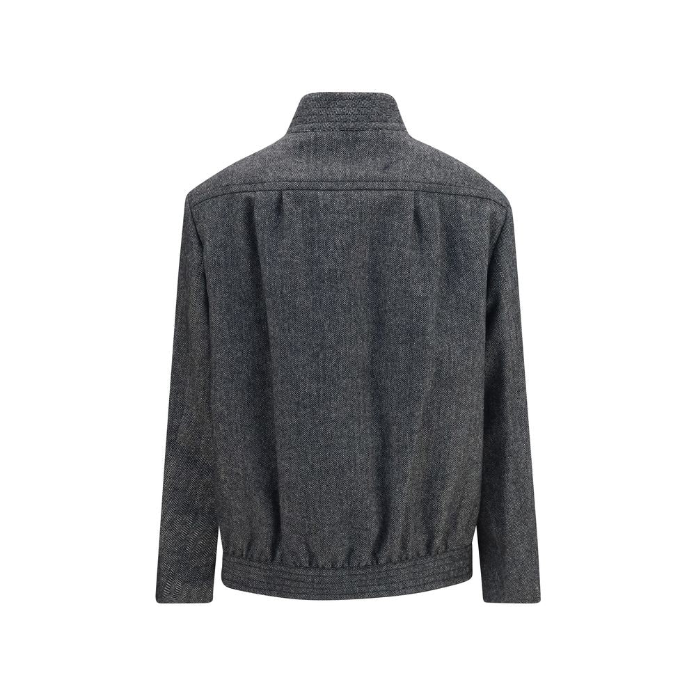 Blazé Milano Graue Jacke aus Wolle Oves Aries