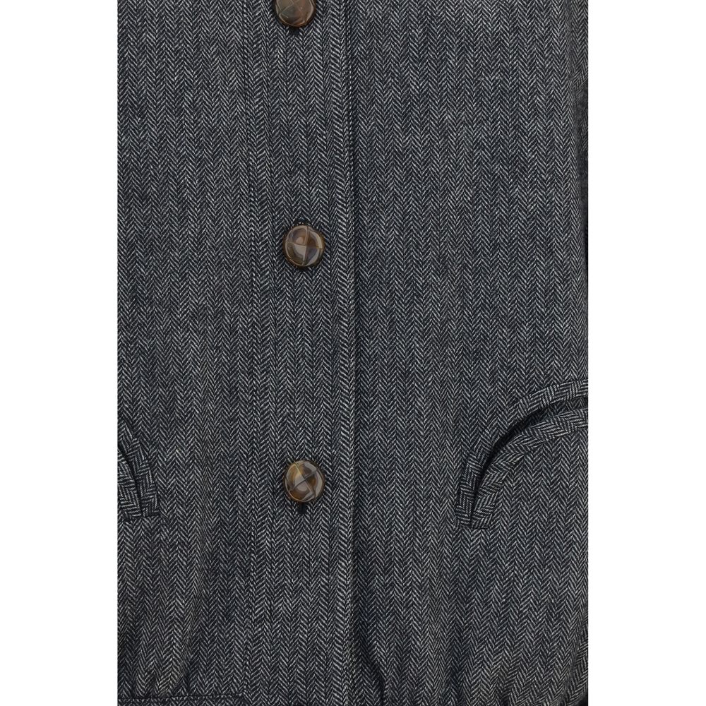 Blazé Milano Graue Jacke aus Wolle Oves Aries