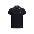 Moncler Schwarzes Baumwoll-Poloshirt