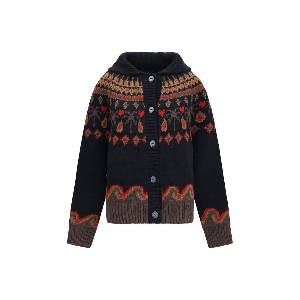 Alanui Mehrfarbige Strickjacke aus Wolle Oves Aries