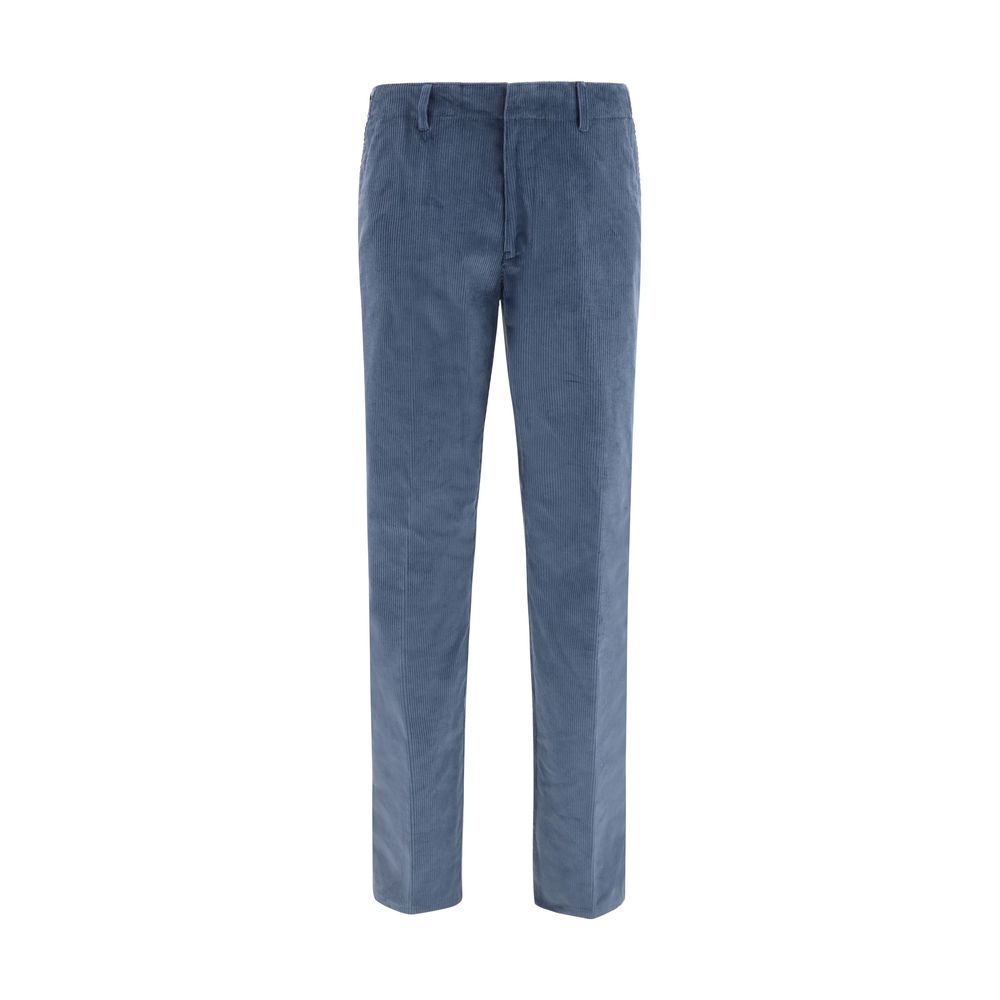 Etro Blaue Baumwoll-Freizeithose