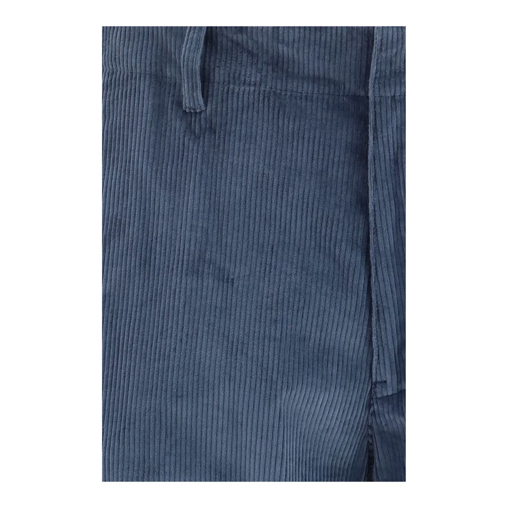 Etro Blaue Baumwoll-Freizeithose