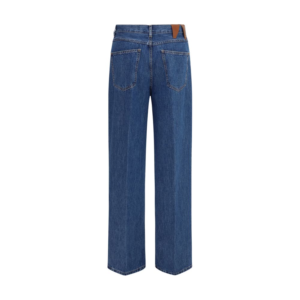 Darkpark Blaue Baumwolljeans im Relaxed Fit